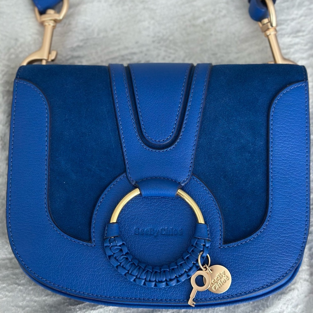 See by Chloe navy bluecross body bag